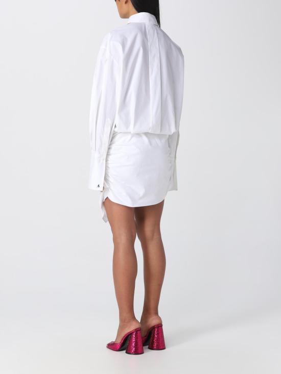  디 아티코 숏 원피스 231WCA158C052 001 White - THE ATTICO