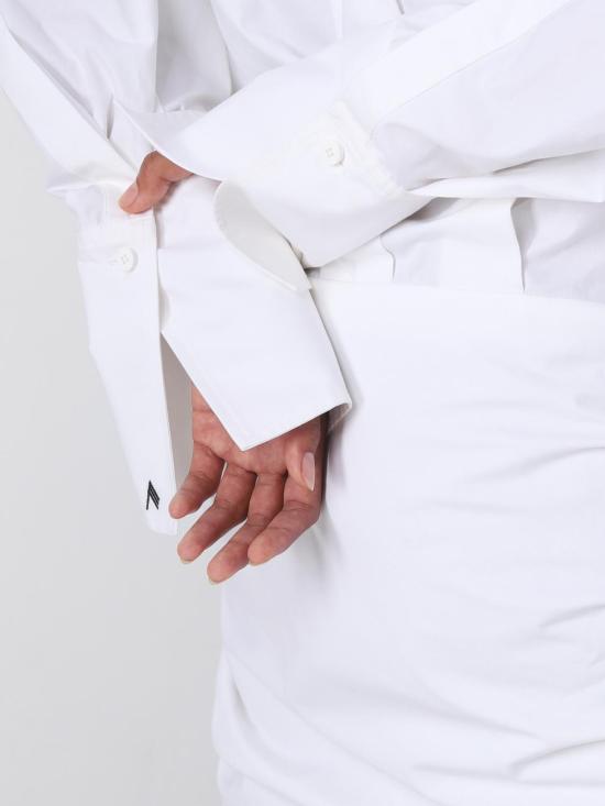  디 아티코 숏 원피스 231WCA158C052 001 White - THE ATTICO