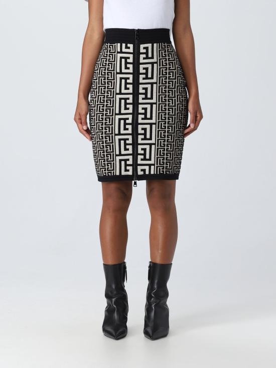 25FW 발망 스커트 BF1LC006KE67 GFE Yellow Cream