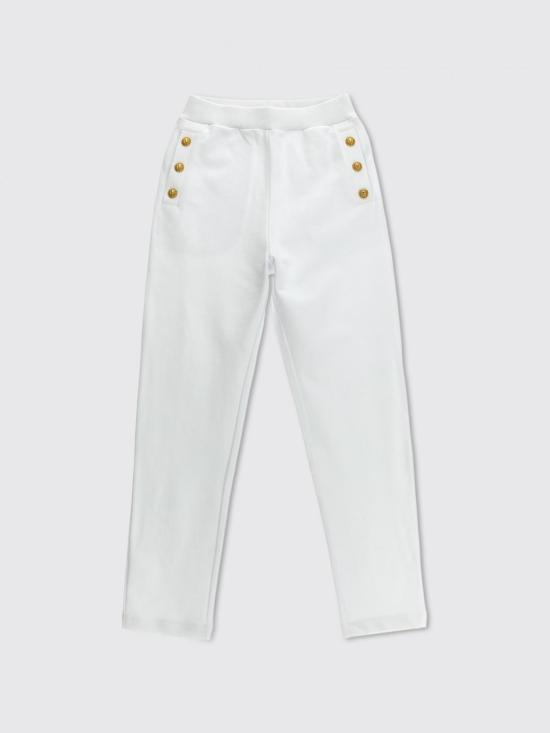 25FW [키즈] 발망 스트레이트 팬츠 BU6A60Z0081 100OR White