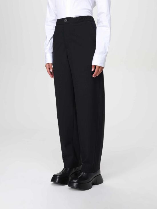 24FW 마르니 팬츠 PAMA0482S1UTP771 00N99 Black - MARNI