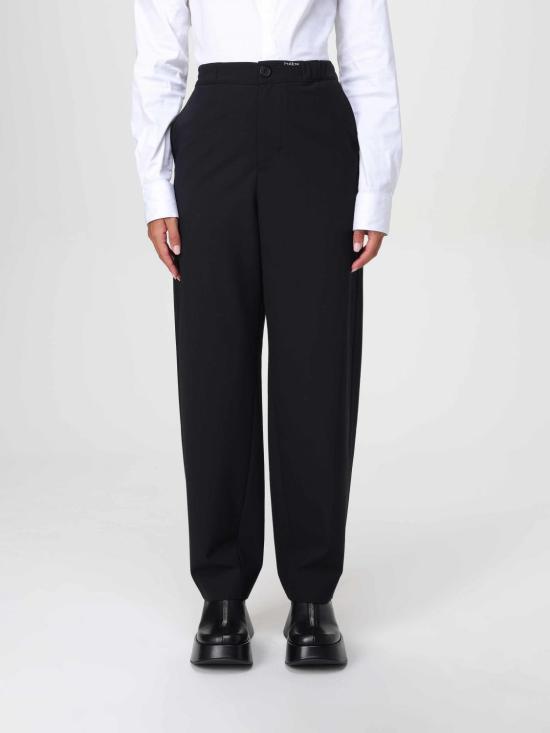 24FW 마르니 팬츠 PAMA0482S1UTP771 00N99 Black
