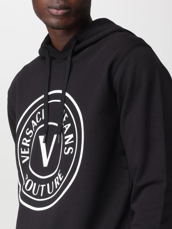  베르사체 긴팔 티셔츠 75GAIT08CF06T 899 Black - VERSACE