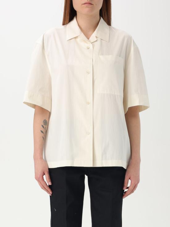 25SS 질샌더 블라우스 J40DL0164J45292 106 White