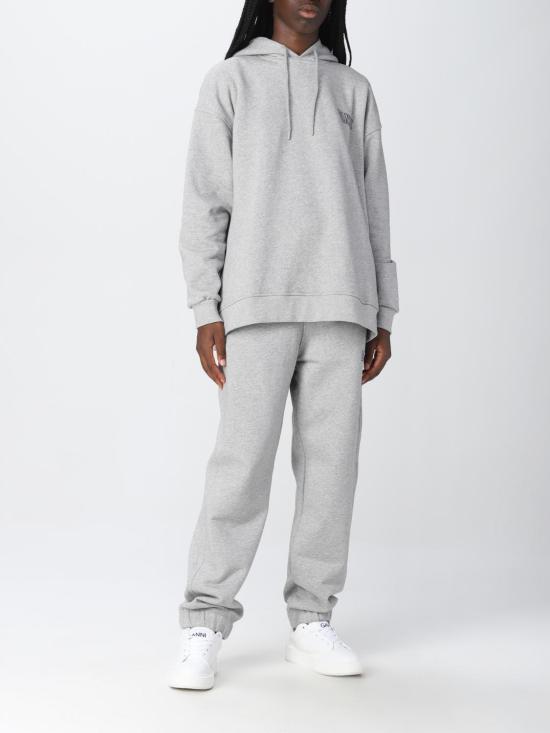 25FW 가니 ISOLI 이솔리 소프트웨어 로고 자수 조거팬츠 ISOLI 이솔리 소프트웨어 로고 자수 조거 T2925 921 Grey - GANNI