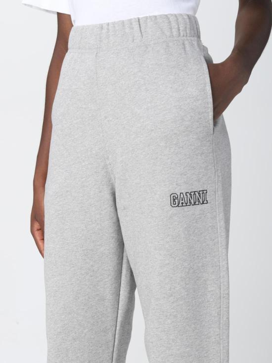 25FW 가니 ISOLI 이솔리 소프트웨어 로고 자수 조거팬츠 ISOLI 이솔리 소프트웨어 로고 자수 조거 T2925 921 Grey - GANNI