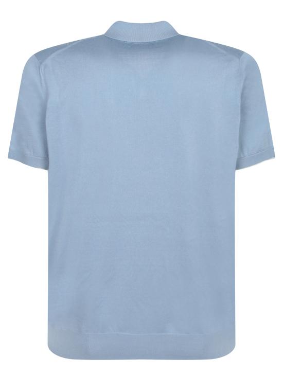 25SS 브루넬로 쿠치넬리 폴로 티셔츠 M29800145 CAS12 Blue - BRUNELLO CUCINELLI