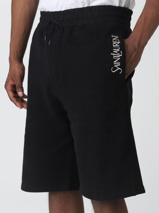  생로랑 숏팬츠 732762Y36SW 1095 Black - SAINT LAURENT