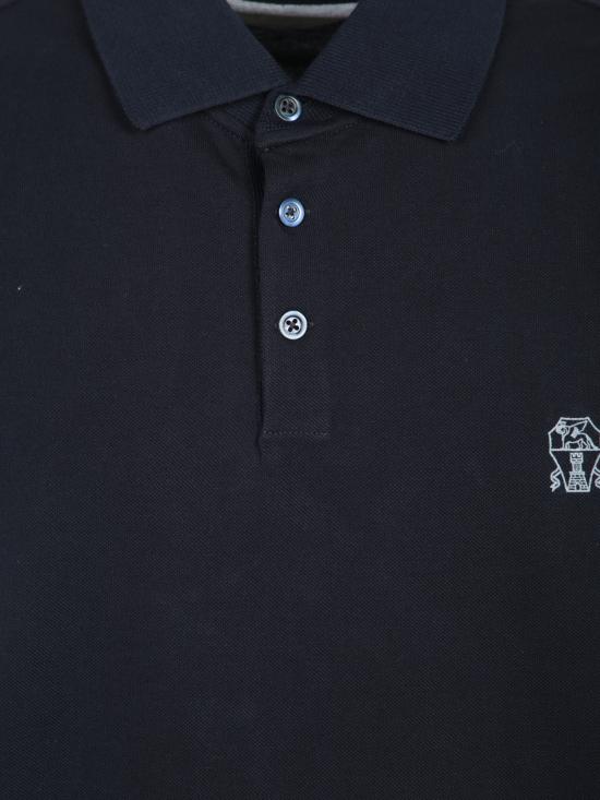 26SS 브루넬로 쿠치넬리 피케 폴로 셔츠 ME8548788 CD361 Blue - BRUNELLO CUCINELLI