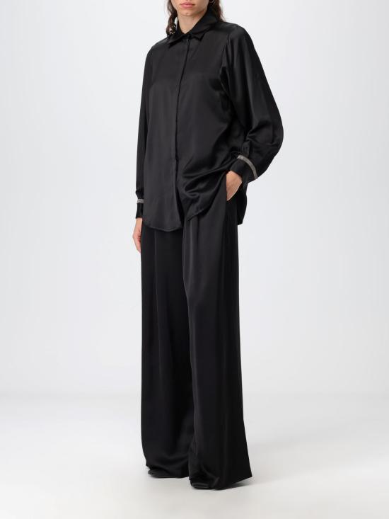  파비아나 필리피 스트레이트 팬츠 PAD223F656D5370000 825 Black - FABIANA FILIPPI