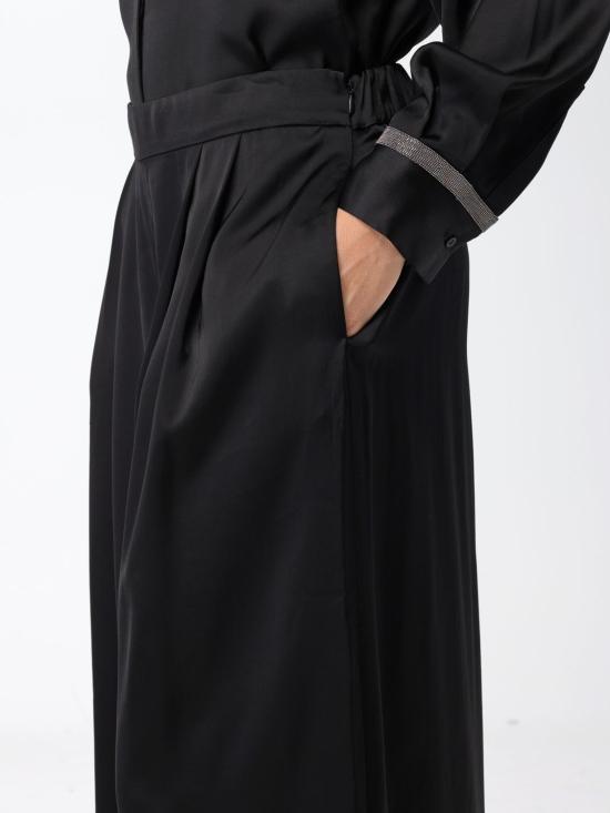  파비아나 필리피 스트레이트 팬츠 PAD223F656D5370000 825 Black - FABIANA FILIPPI