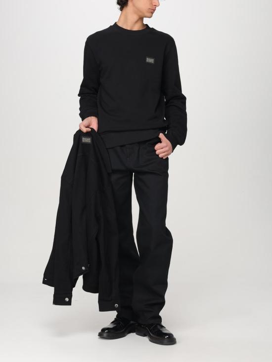 25FW 돌체앤가바나 긴팔 티셔츠 G9ABJTG7F2G N0000 Black - DOLCE & GABBANA