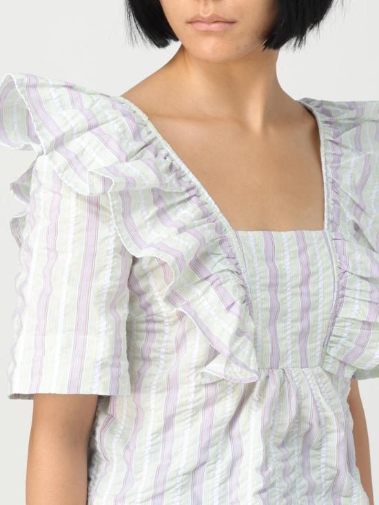  가니 탑 F8042 494 Green - GANNI