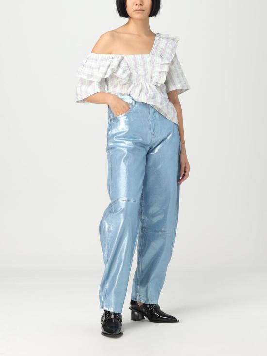  가니 탑 F8042 494 Green - GANNI