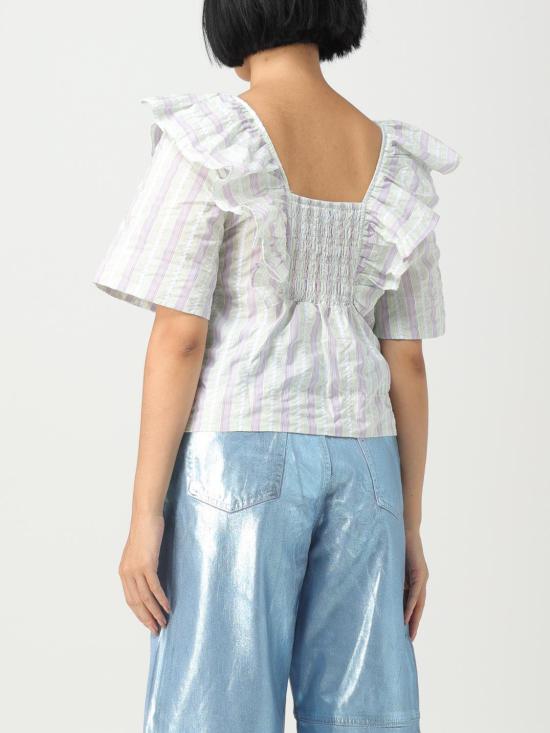  가니 탑 F8042 494 Green - GANNI