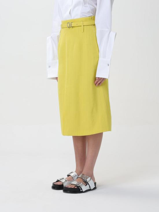 25FW 질샌더 스커트 J02MA0177J65005 341 Green - JIL SANDER