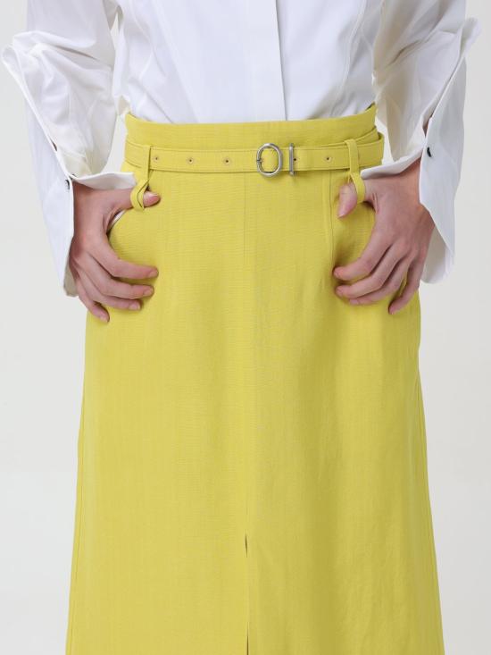 25FW 질샌더 스커트 J02MA0177J65005 341 Green - JIL SANDER