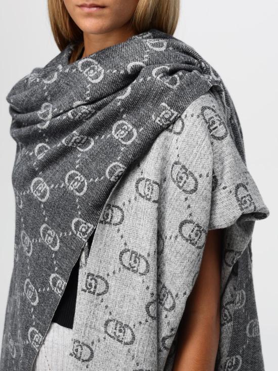 24FW 리우조 케이프 2F4015T0300 71502 Grey - LIU JO