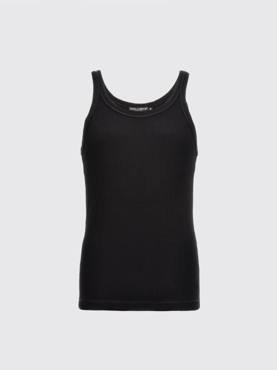 25FW 돌체앤가바나 민소매 티셔츠 G8PA8TFU7AV N0000 Black