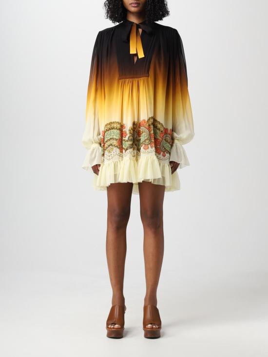  에트로 숏 원피스 125964367 750 Yellow