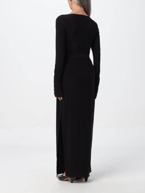 25FW 노마카말리 롱 원피스 KK4233PLC18001 Black - NORMA KAMALI