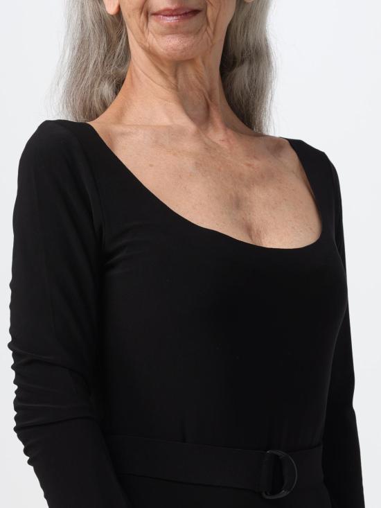 25FW 노마카말리 롱 원피스 KK4233PLC18001 Black - NORMA KAMALI