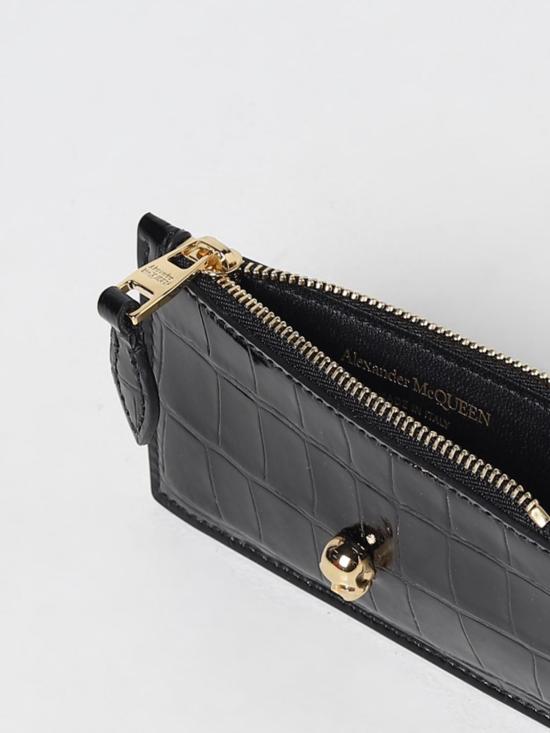 25FW 알렉산더 맥퀸 지갑 6320371JMFG 1050 Black - ALEXANDER MCQUEEN