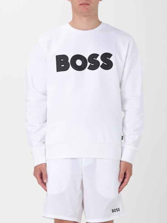  보스 긴팔 티셔츠 50494091 100 White
