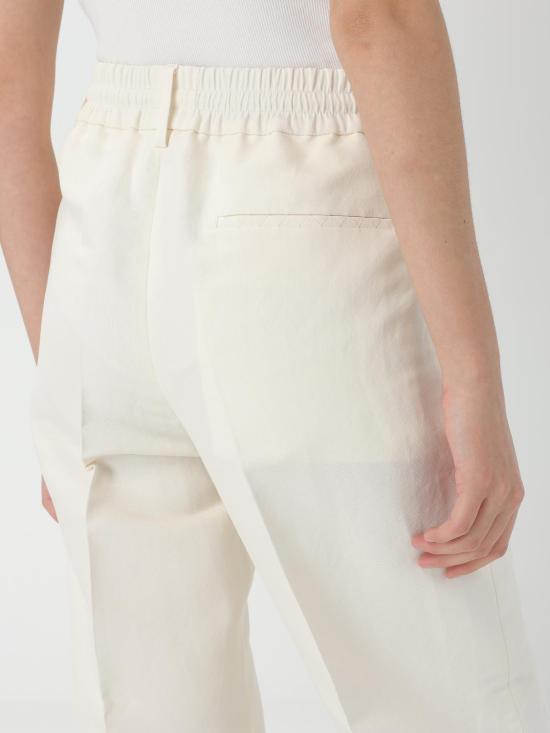 25FW 버버리 스트레이트 팬츠 8088801 White - BURBERRY