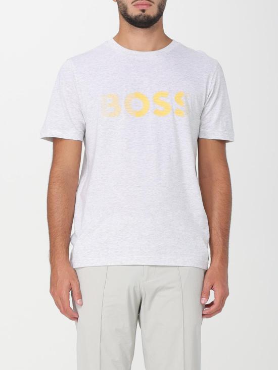  보스 반팔 티셔츠 50494106 057 Yellow