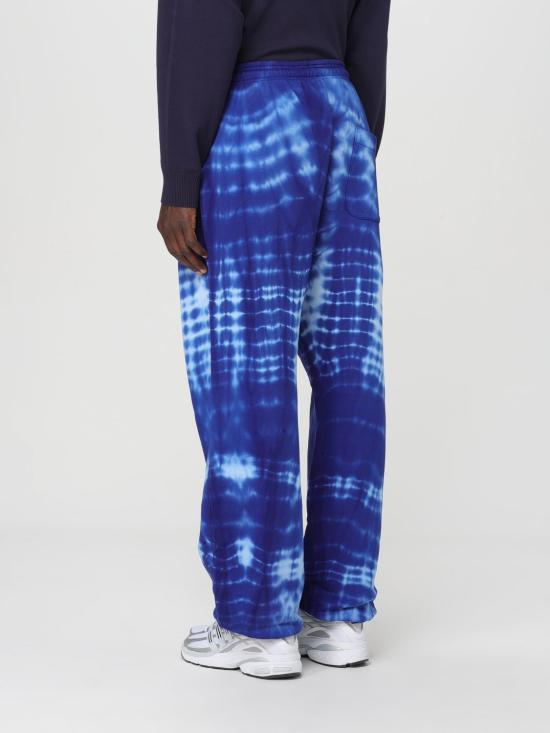 25FW 마르셀로 불론 트레이닝/조거 팬츠 CMCH034S24FLE002 4501 Blue - MARCELO BURLON