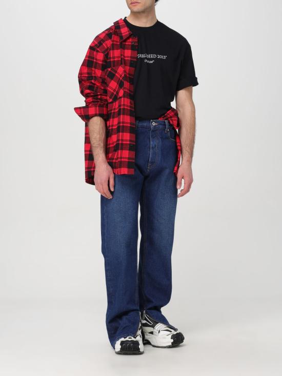 25FW 오프화이트 데님 팬츠 OMYA177C99DEN003 4400 Blue - OFF WHITE