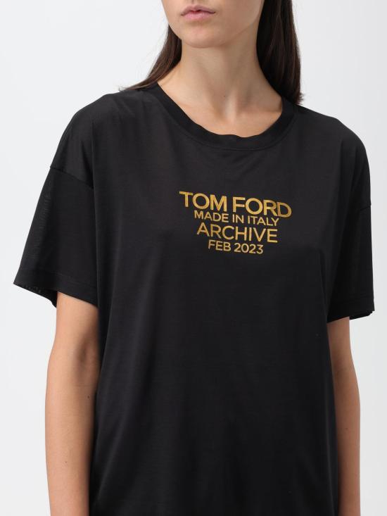  톰포드 반팔 티셔츠 TSJ560FAX835 XLBGO Black - TOMFORD