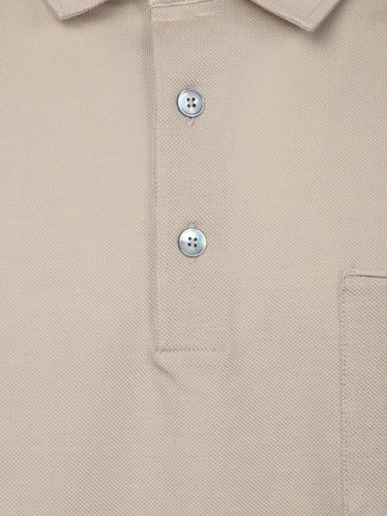 25SS 에르메네질도제냐 폴로 티셔츠 UF392A9 F752 N02 Beige - ERMENEGILDO ZEGNA