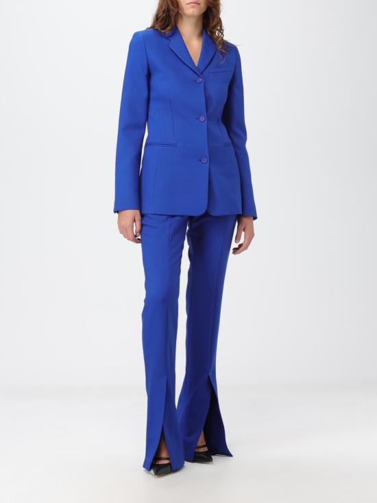 25FW 오프화이트 스트레이트 팬츠 OWCA136F23FAB001 4545 Blue - OFF WHITE