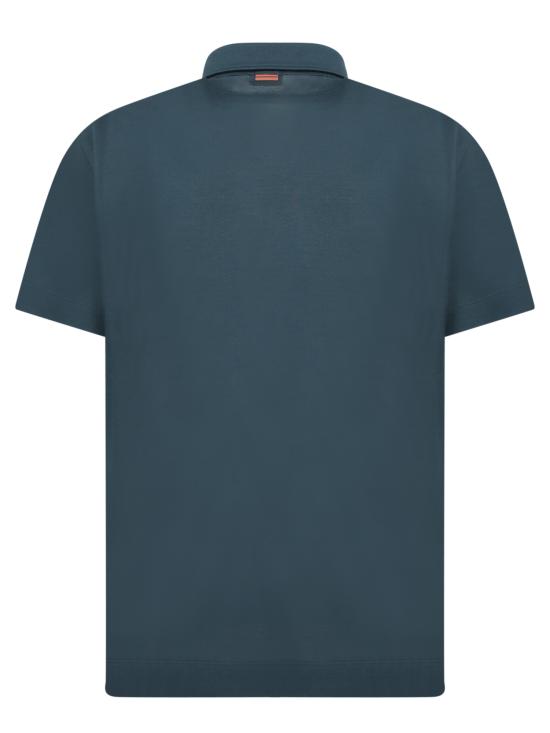 25SS 에르메네질도제냐 폴로 티셔츠 UF392A9 F752 T09 Blue - ERMENEGILDO ZEGNA