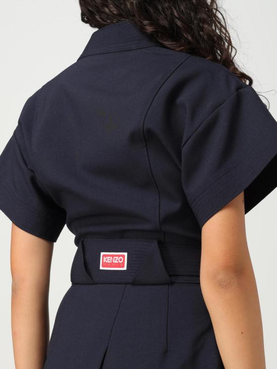  겐조 숏 원피스 FD62RO2539GE 77 Blue - KENZO