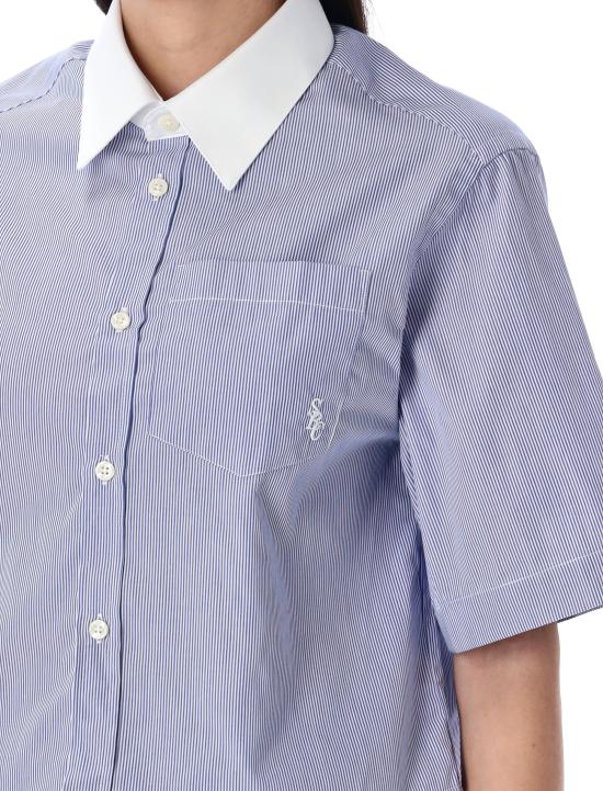 25SS 스포티앤리치 셔츠 SI018606302ST02 3896 BLUE WHITE STRIPES - SPORTY & RICH