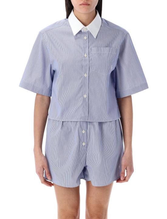 25SS 스포티앤리치 셔츠 SI018606302ST02 3896 BLUE WHITE STRIPES