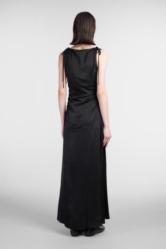 25SS 가니 롱 원피스 415936 W0381 Black - GANNI