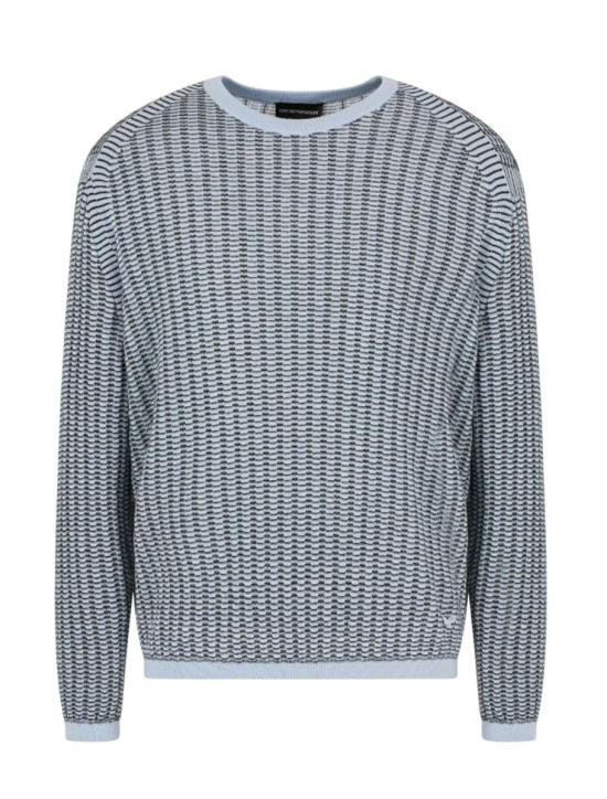 25SS 엠포리오 아르마니 스웨터 EM000895AF14229F9030 SUBDUED BLUE