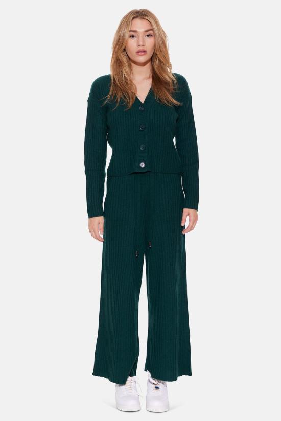  더 타일 클럽 가디건 타일 클럽 비아트리스 리브 카디건 딥 포레스트 - THE TILE CLUB