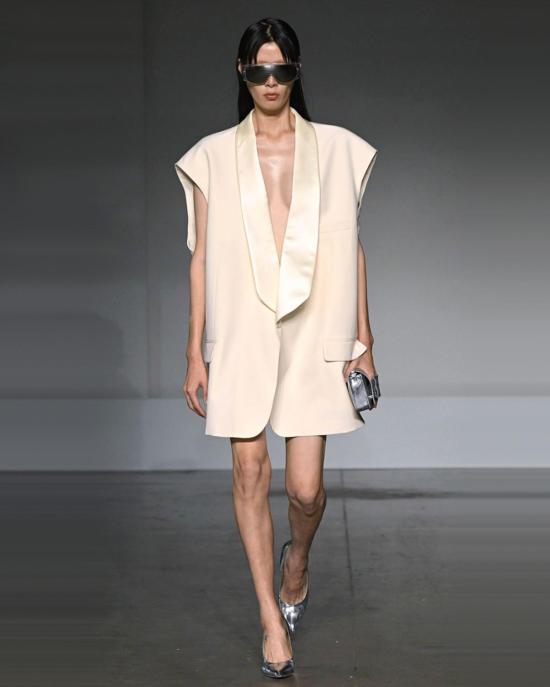  MM6 메종마르지엘라 코트 Mm6 메종 마르지엘라 테일러드 웨이스트코트 옅은 노랑