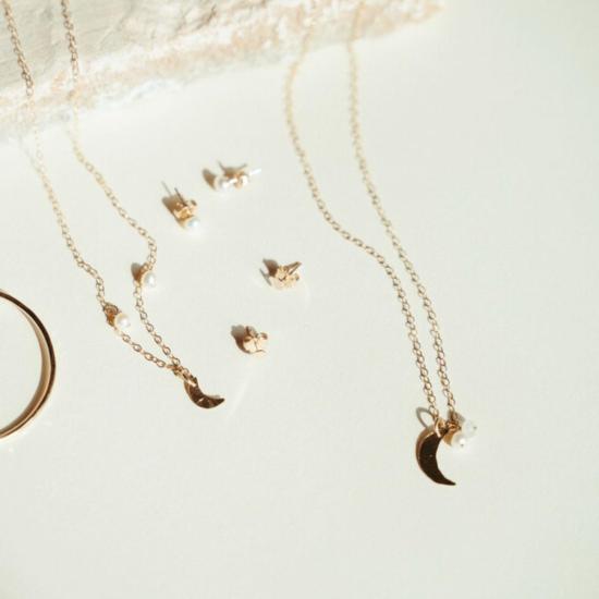  데비 아츠 목걸이/팬던트 데비 아트 콜렉티브 드리머 라지 문 펄 문스톤 네크리스 - DEVI ARTS COLLECTIVE