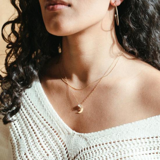  데비 아츠 목걸이/팬던트 데비 아트 콜렉티브 드리머 라지 문 펄 문스톤 네크리스 - DEVI ARTS COLLECTIVE