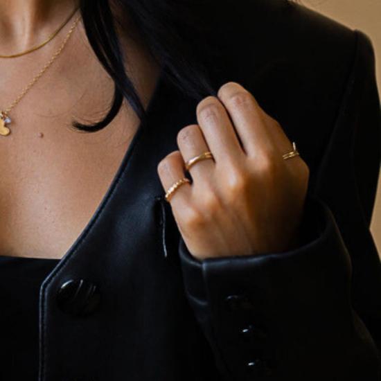  데비 아츠 반지 데비 아트 콜렉티브 골드 오빗 메디에이션 링 - DEVI ARTS COLLECTIVE