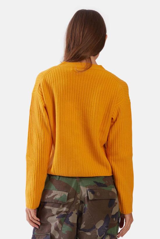  더 타일 클럽 가디건 타일 클럽 비아트리스 리브 카디건 카로틴 - THE TILE CLUB