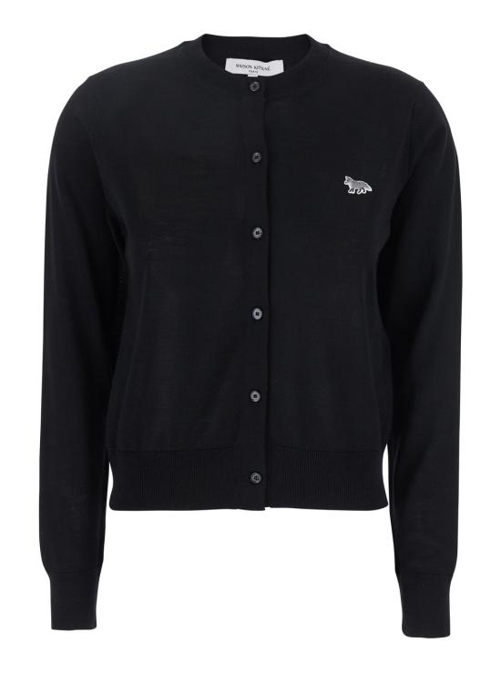 25SS 메종키츠네 베이비 폭스 패치 레귤러 가디건 MW00507KT1036P199 Black