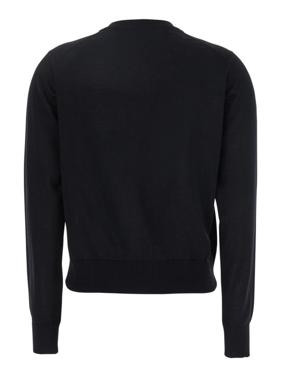 25SS 메종키츠네 베이비 폭스 패치 레귤러 가디건 MW00507KT1036P199 Black - MAISON KITSUNE