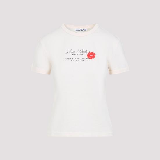 25SS 아크네 스튜디오 반팔 티셔츠 AL0460 AR8 PEARL GREY NUDE NEUTRALS - ACNE STUDIOS